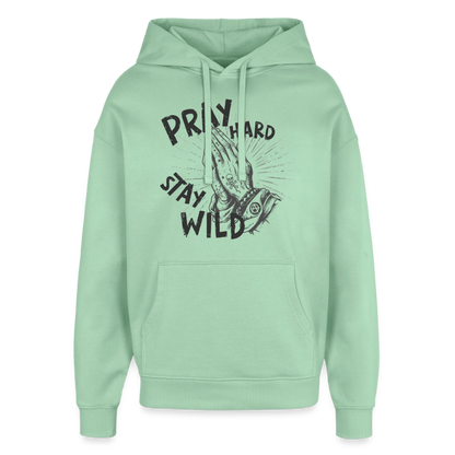 Pray Hard Design – Oversized Unisex Hoodie - Nebeljade