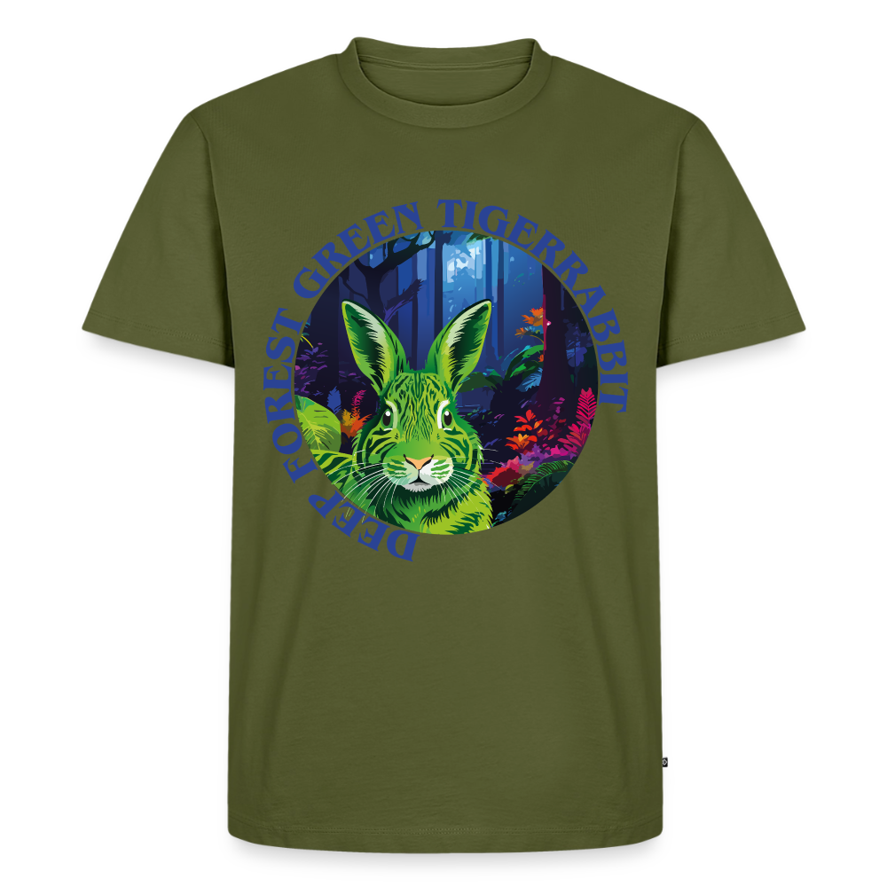 Tiger Rabbit Design – Männer Premium T-Shirt - Khaki