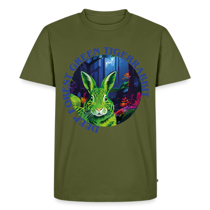 Tiger Rabbit Design – Männer Premium T-Shirt - Khaki