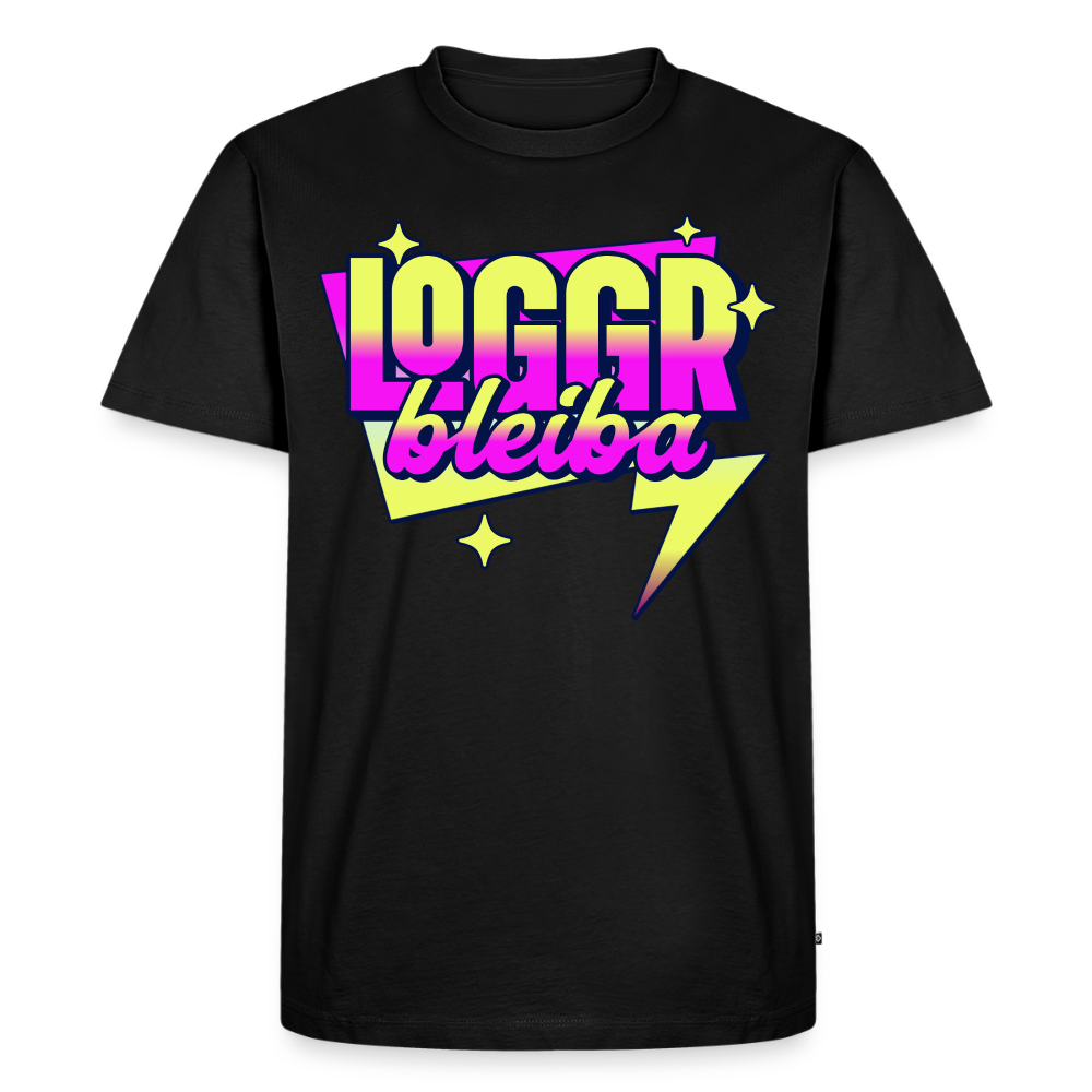 Logger bleibt Design – Männer Premium T-Shirt - Schwarz