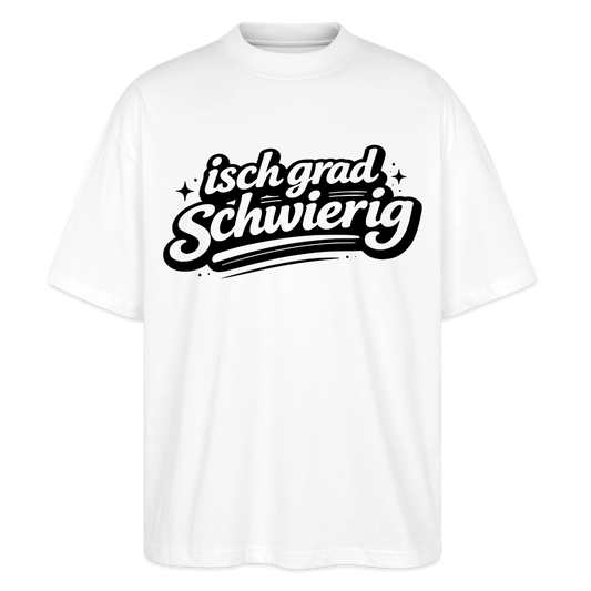 isch grad schwierig Design – Oversized Unisex Bio T-Shirt - Weiß