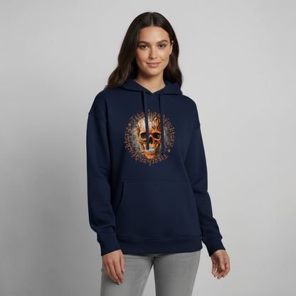 Tiger Skull Design – Oversized Unisex Hoodie - Navy