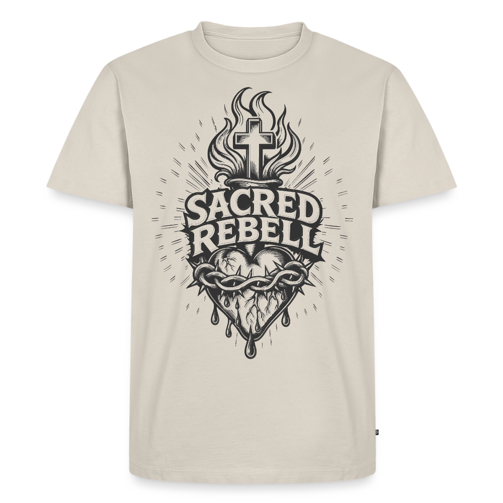 Sacred Rebell Design – Männer Premium T-Shirt - Beige