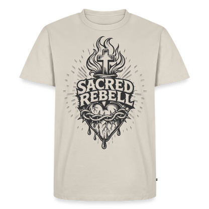 Sacred Rebell Design – Männer Premium T-Shirt - Beige