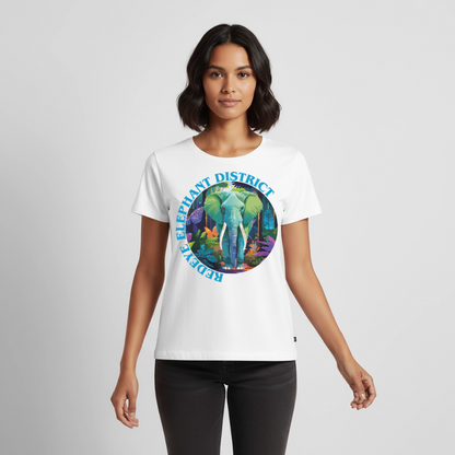 Elephant Design – Frauen Premium T-Shirt - Weiß