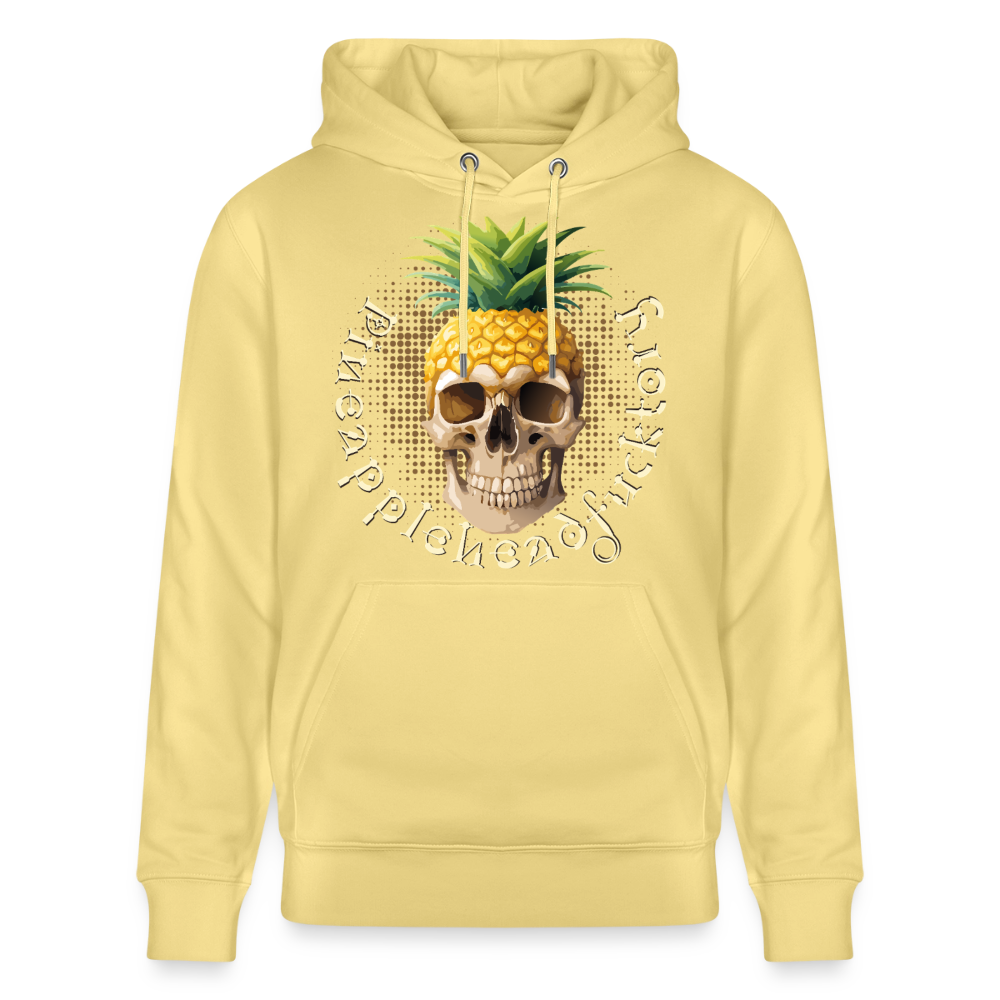Pineapple Skull Design - Unisex Bio-Hoodie - Gelb Viva 