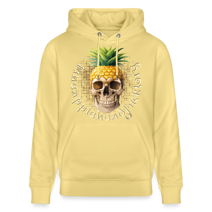 Pineapple Skull Design - Unisex Bio-Hoodie - Gelb Viva 