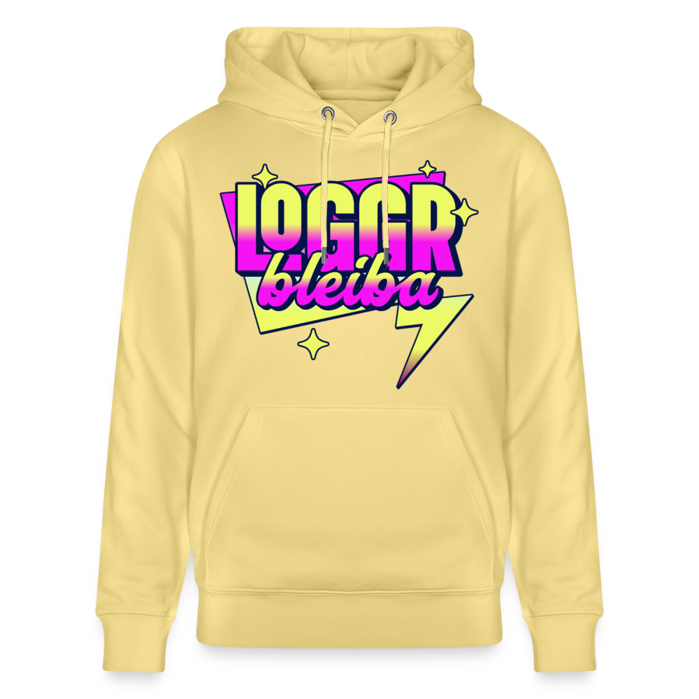 Logo bleibt Design – Unisex Bio-Hoodie - Gelb Viva 