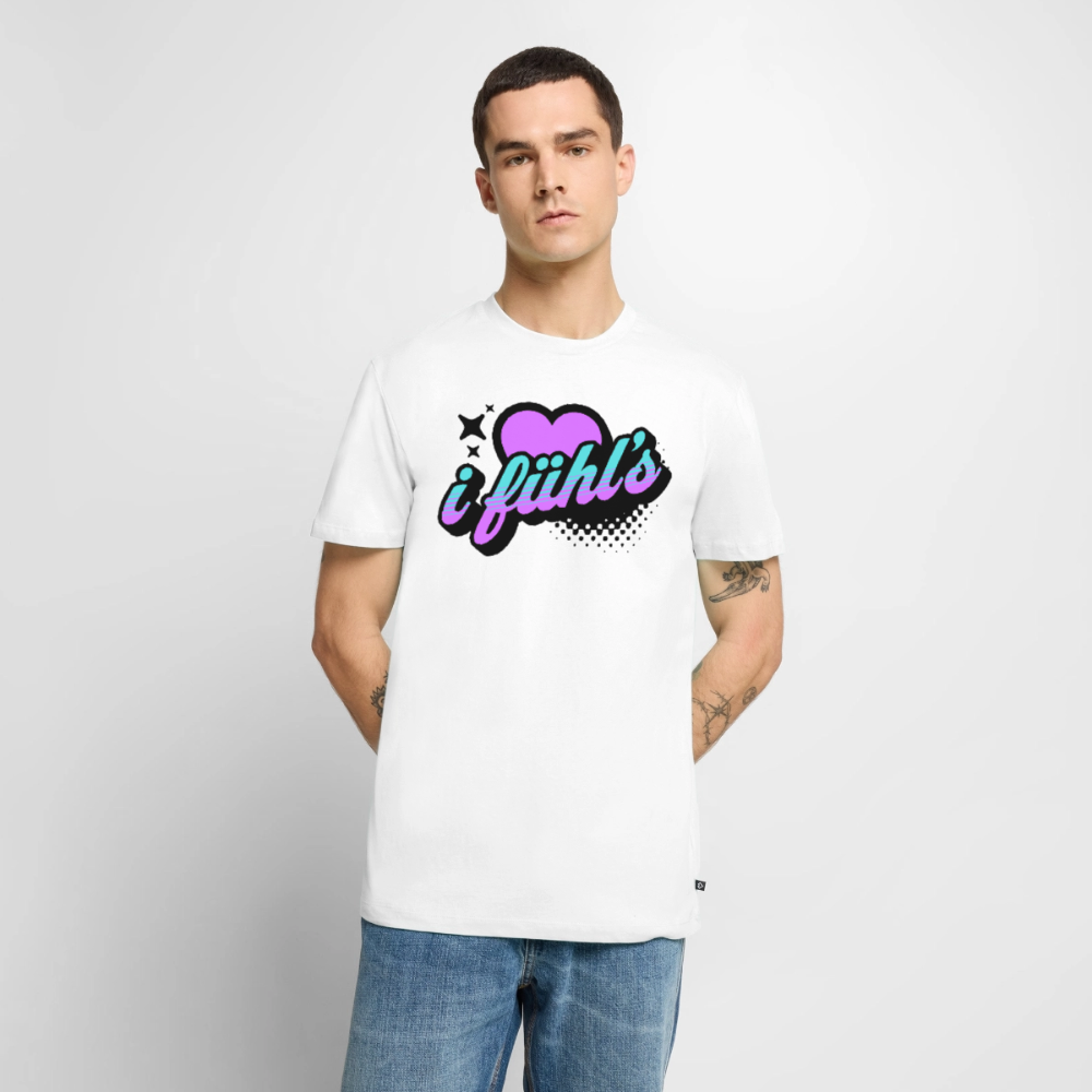 i fühl‘s Design – Männer Premium T-Shirt - Weiß