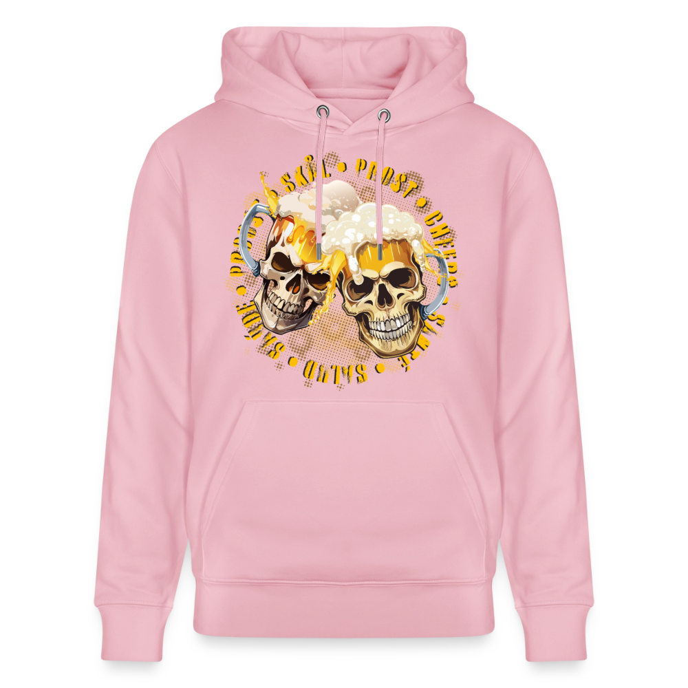 Party Skull Design – Unisex Bio-Hoodie - Hellrosa