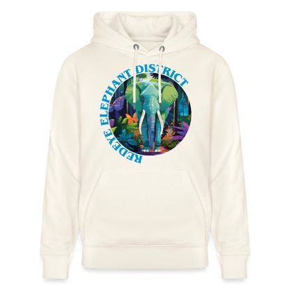 Elephant Design – Unisex Bio-Hoodie - Naturweiß 