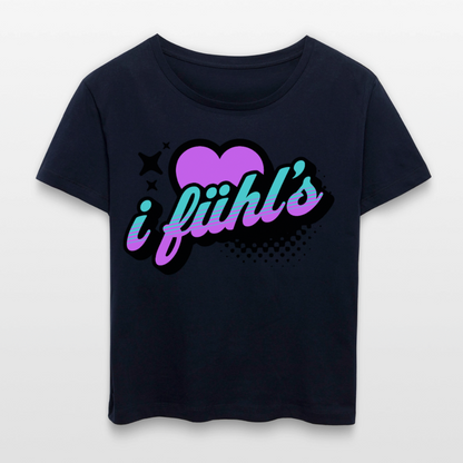 i fühl‘s Design – Rundhals Frauen Bio-T-Shirt - Navy