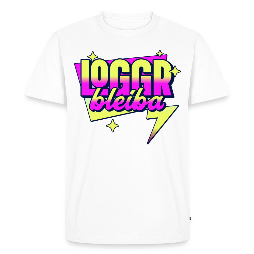 Logger bleibt Design – Männer Premium T-Shirt - Weiß