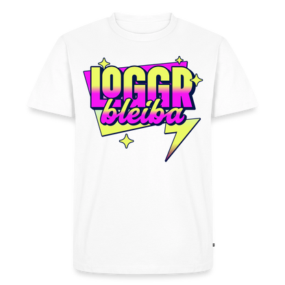 Logger bleibt Design – Männer Premium T-Shirt - Weiß