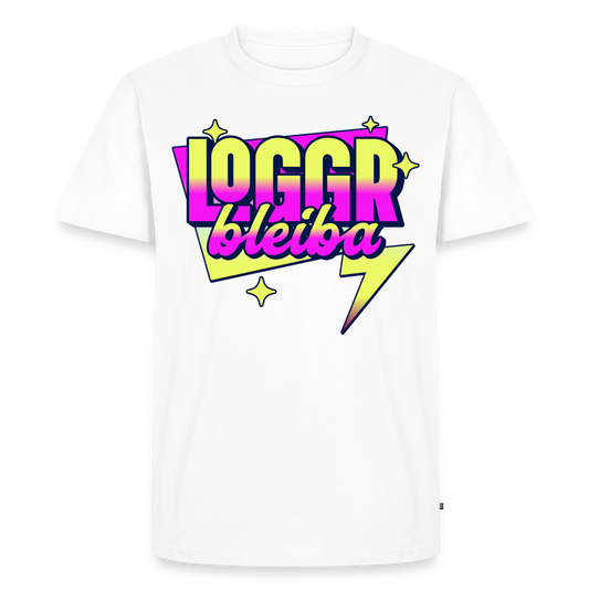 Logger bleibt Design – Männer Premium T-Shirt - Weiß