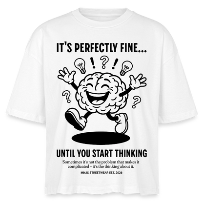 Brain Design – Frauen Boxy Bio-T-Shirt - Weiß