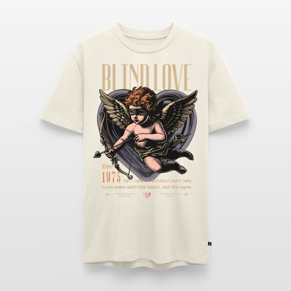 Blind Love Design –  Männer Premium T-Shirt - Naturweiß