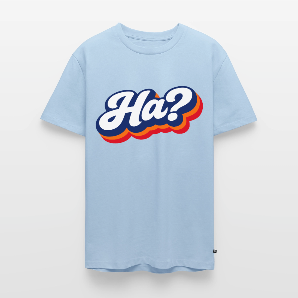 Ha? Design – Männer Premium T-Shirt - Hellblau