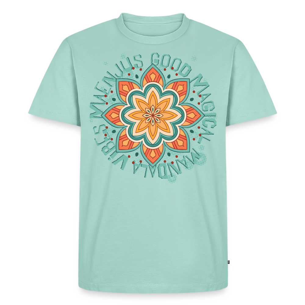Mandala Türkis Design – Männer Premium T-Shirt - Mint 