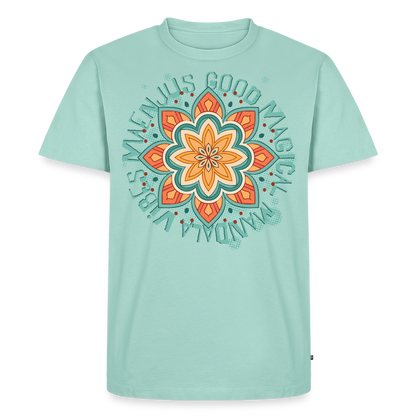 Mandala Türkis Design – Männer Premium T-Shirt - Mint 