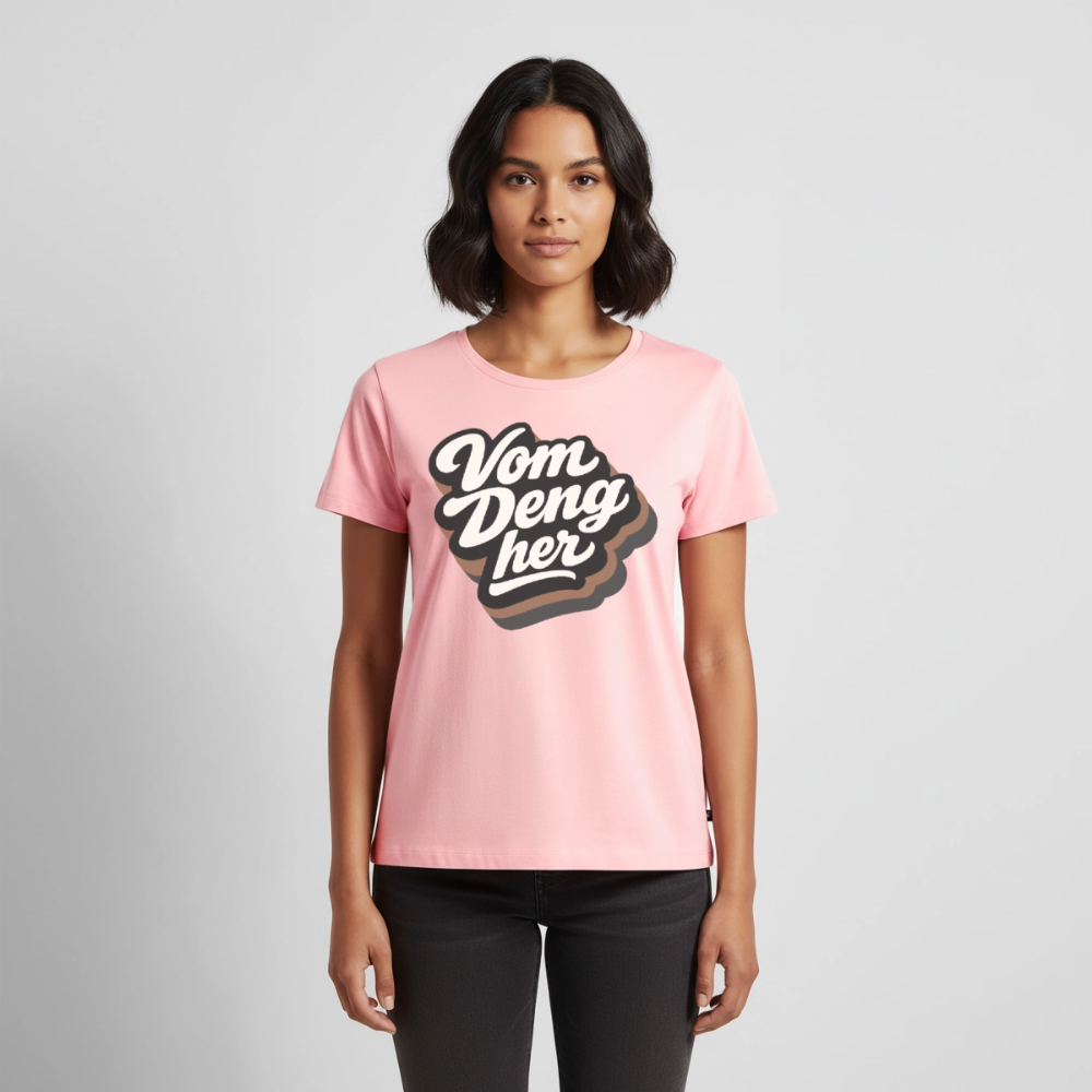 Vom Deng her Design – Frauen Premium T-Shirt - Rosa