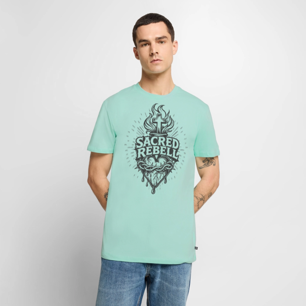 Sacred Rebell Design – Männer Premium T-Shirt - Mint 