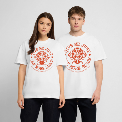 Pizza Design – Oversized Unisex Bio T-Shirt - Weiß