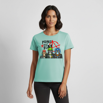 Punks Not Dead Design – Frauen Premium T-Shirt - Mint 