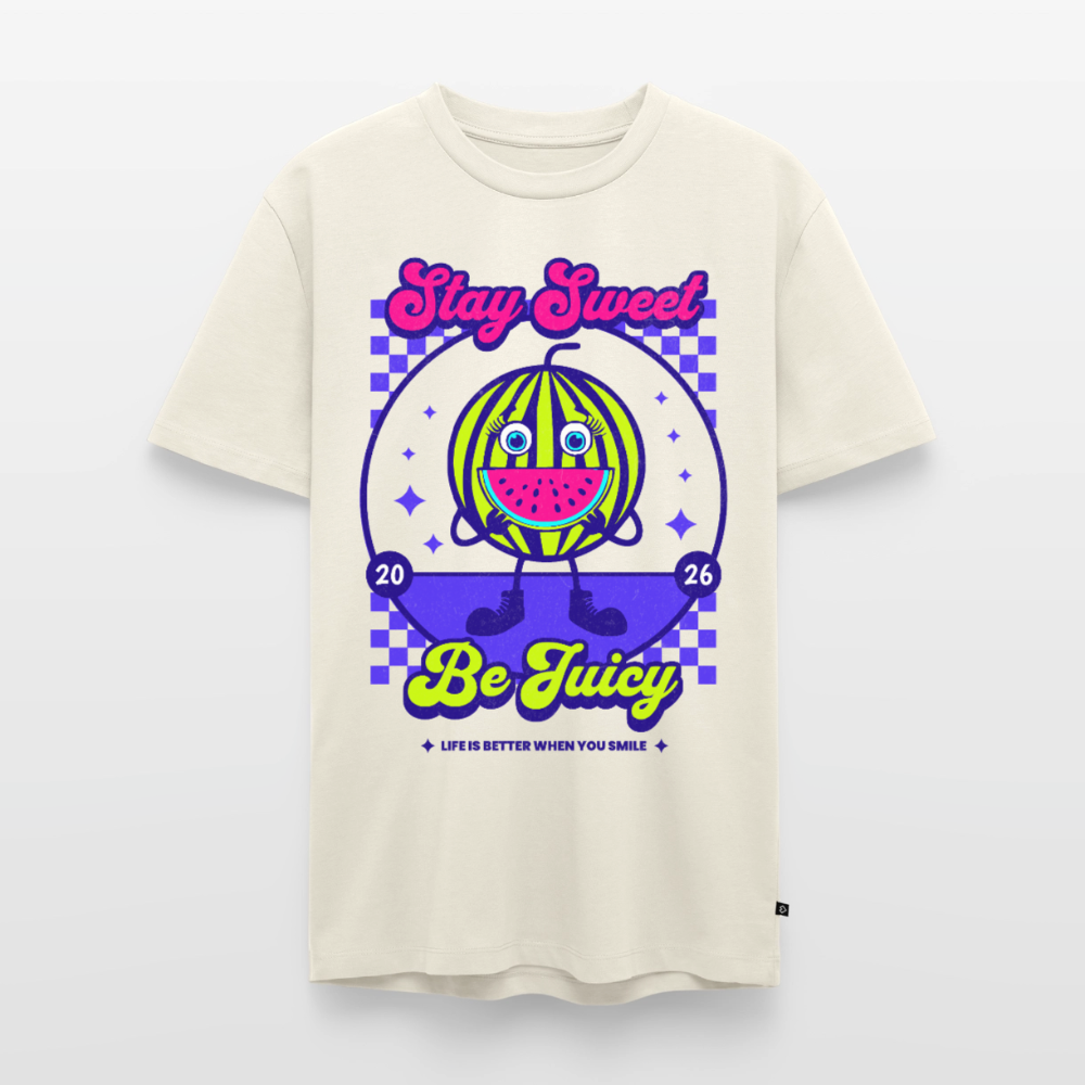 Stay Sweet Design – Männer Premium T-Shirt - Naturweiß