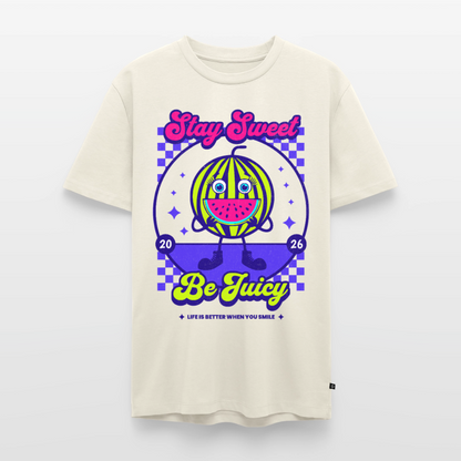 Stay Sweet Design – Männer Premium T-Shirt - Naturweiß