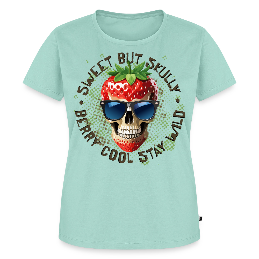 Strawberry Skull Design – Frauen Premium T-Shirt - Mint 