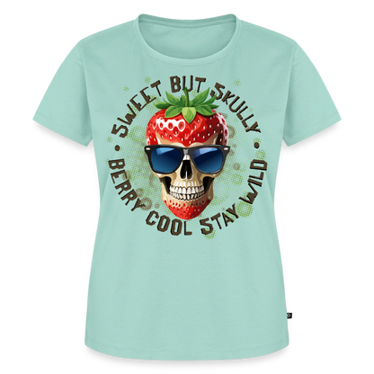Strawberry Skull Design – Frauen Premium T-Shirt - Mint 