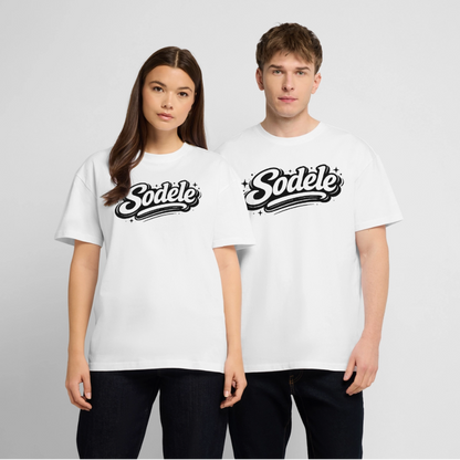 Sudele Design – Oversized Unisex Bio T-Shirt - Weiß