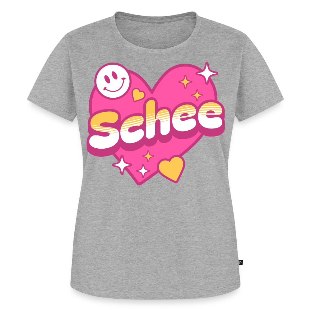 Schee Design – Frauen Premium T-Shirt - Grau meliert