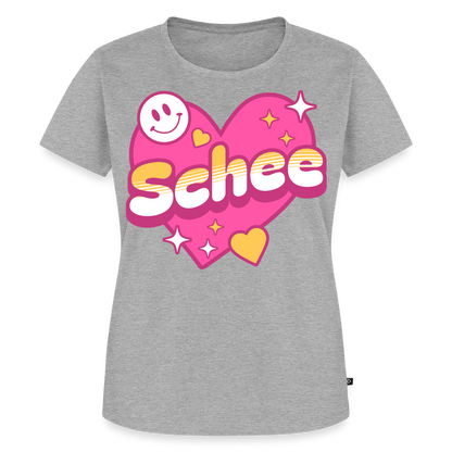Schee Design – Frauen Premium T-Shirt - Grau meliert
