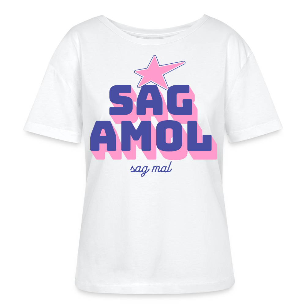 Sagamol Design – Rundhals Frauen Bio-T-Shirt - Weiß