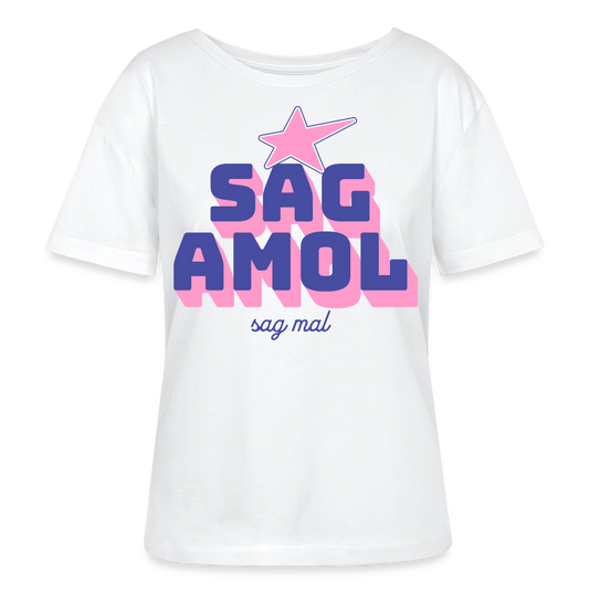 Sagamol Design – Rundhals Frauen Bio-T-Shirt - Weiß