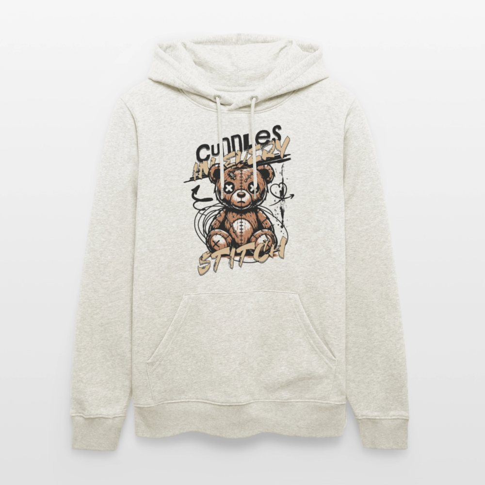 Bear Design – Unisex Bio-Hoodie - Beige meliert