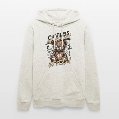 Bear Design – Unisex Bio-Hoodie - Beige meliert