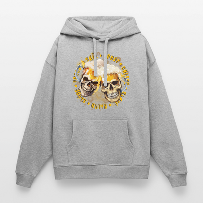 Oversized Unisex Hoodie - Grau meliert