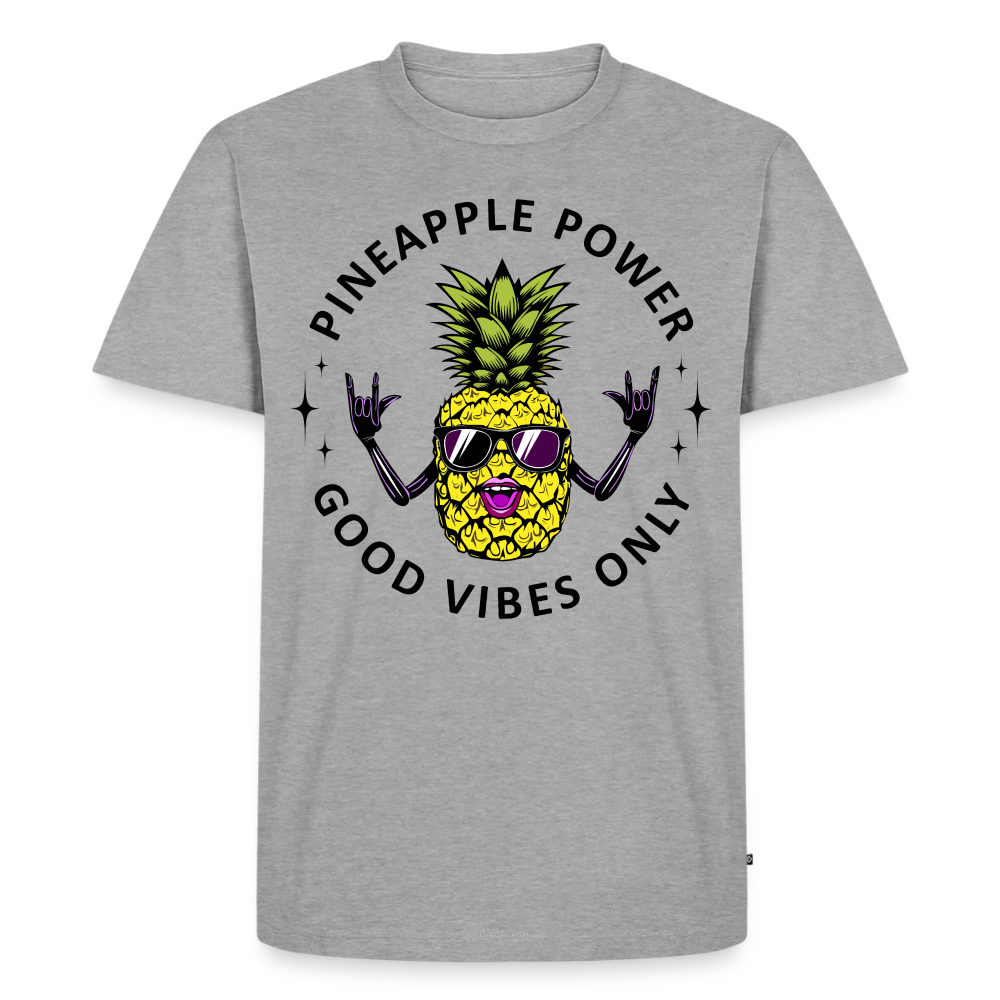 Pineapple Power Design – Männer Premium T-Shirt - Grau meliert