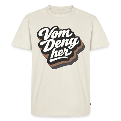 Vom Deng her Design – Männer Premium T-Shirt - Naturweiß