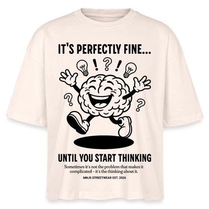 Brain Design – Frauen Boxy Bio-T-Shirt - Natur