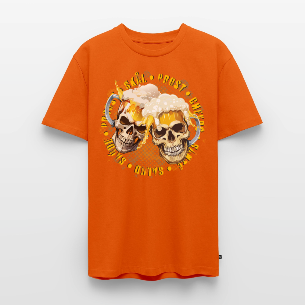 Party Skull Design – Männer Premium T-Shirt - Orange 
