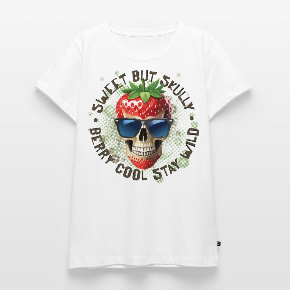 Strawberry Skull Design – Frauen Premium T-Shirt - Weiß