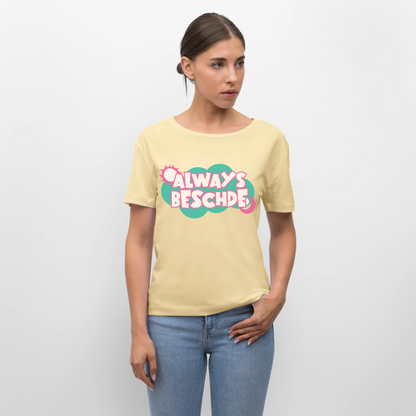 Always Beschde Design – Rundhals Frauen Bio-T-Shirt - Creme