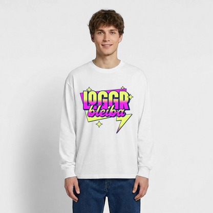 Logger bleibt Design – Oversized Langarmshirt - Weiß
