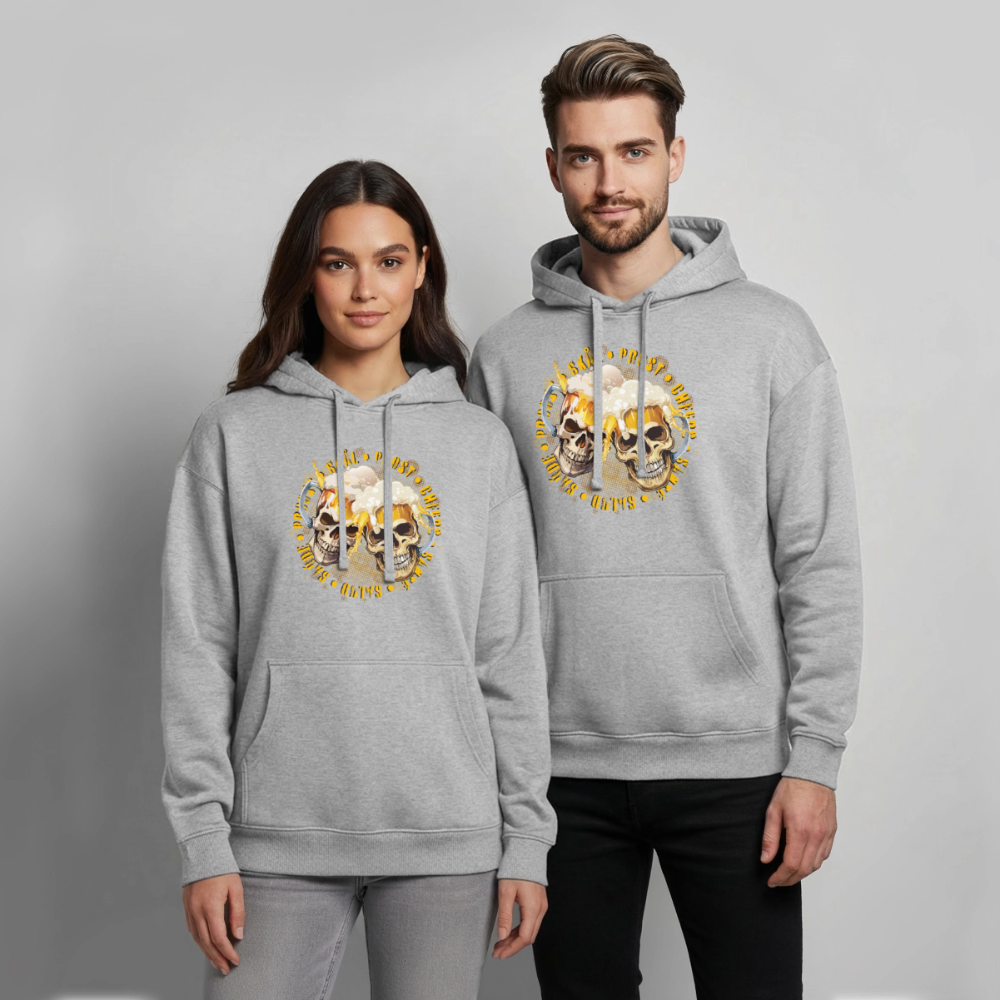 Oversized Unisex Hoodie - Grau meliert