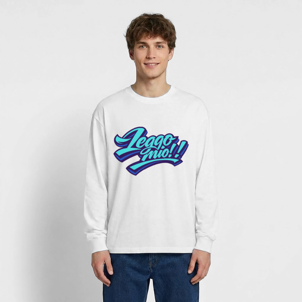 Leggomio Design – Oversized Langarmshirt - Weiß