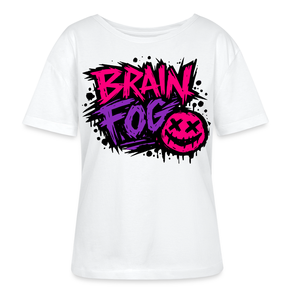 Brain Fog design – Rundhals Frauen Bio-T-Shirt - Weiß